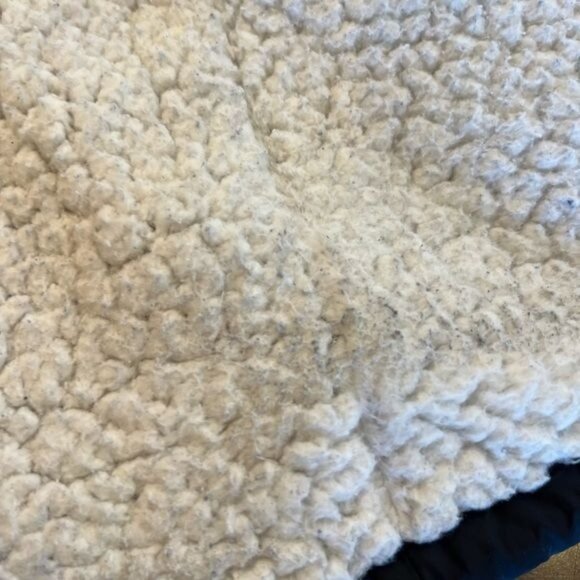 Victoria's Secret Pink Sherpa Lined Snap Button Coaches Jacket Black Logo Small - Picture 13 of 13